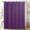 Purple Fabric Shower Curtain Waterproof Bath Liner for Home Bathroom Decor Modern Design, Easy Installation