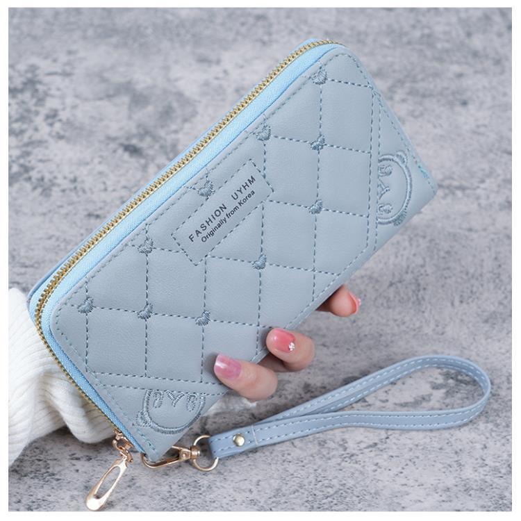 Available: 2023 Summer Edition - Fresh & Sweet Embroidered PU Leather Medium Women's Handbag Wallet