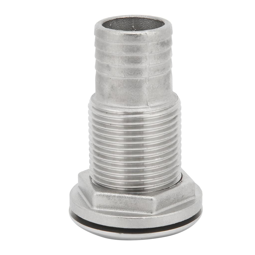 Marine Boat Thru Hull Fitting Connector Stainless Steel Hose Tail Barb Marine Hardware11 2inch