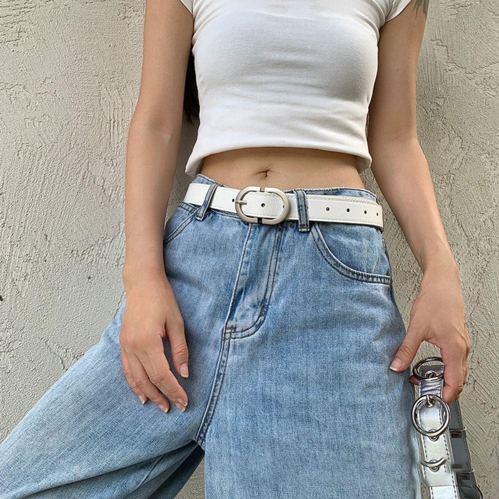 Versatile Pin Buckle Belt Women's Waist Belt Retro Trendy Waistband