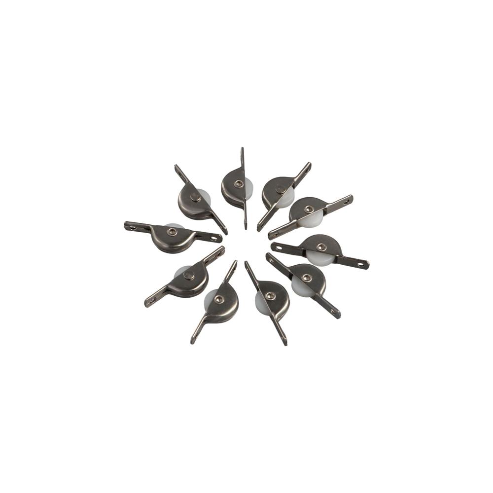 

Single Sliding Cupboard for Drawer Hardware Door Roller Window Rollers Cabinet Casters Pulley Wheel 10pcs