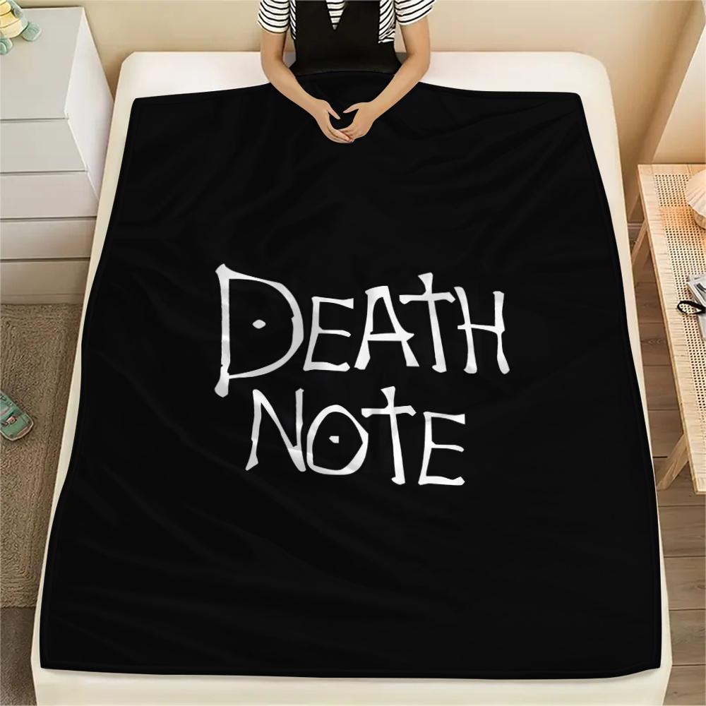 1PC Death Note Print Flannel Blanket, High Quality All Seasons, Home Decor, Warmth and Comfort, Perfect for Christmas Gifts