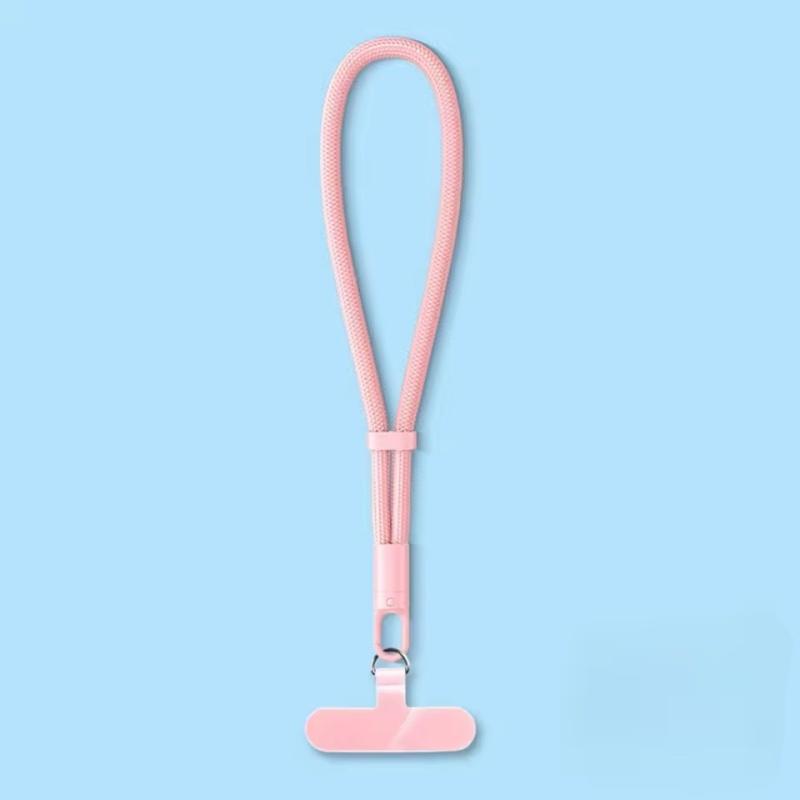 Universal Adjustable Mobile Phone Lanyard Short Wrist Strap with Self-locking Anti-drop Design Durable Polyester Phone Strap