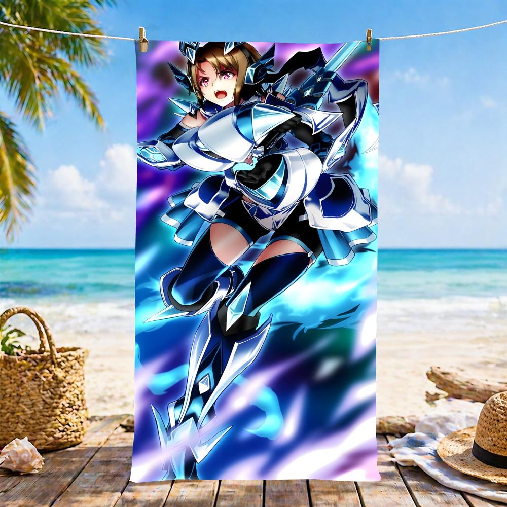 S-Senkizesshosymphogear-S Towel Microfiber Beach Towel, Quick-Dry, Sand-Free, Ultra-Fine Fiber, Super Soft.
