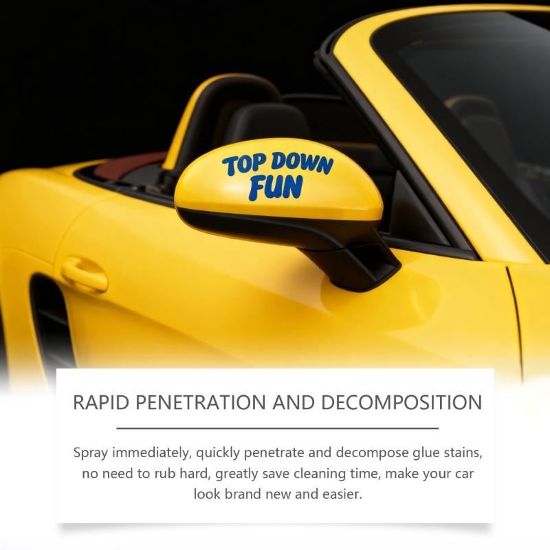 Sticker Remover for Cars 60 Ml with Scraper, Liquid Adhesive Cleaner for Label Cleanup, Tape Cleanup, Glass Trim Detailing and Door Work