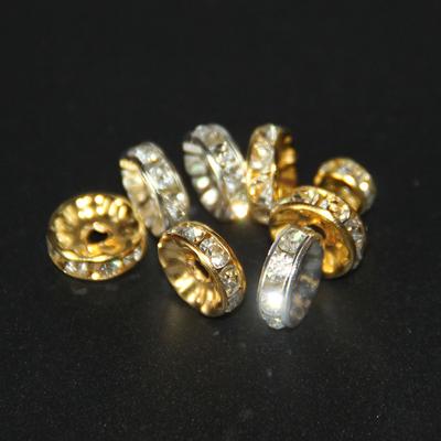 6/8mm 40/80 szt. Kryształowe luźne koraliki modne koraliki dystansowe do naszyjnika DIY bransoletka wisiorek biżuteria tworzenie delikatnej biżuterii