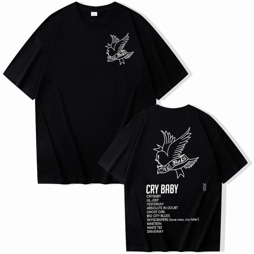 

Футболка Lil Peep Crybaby Футболка з музичним альбомом Lil Peep Мерч Lil Peep Подарунок для фанатів Lil Peep Футболки з круглим вирізом та коротким рукавом Унісекс XXXXXL чорний