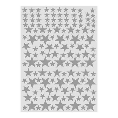 150 Stück Abnehmbarer DIY Wandsticker PVC Vinyl Kunst Aufkleber Wohnzimmer Heimdekoration Grau