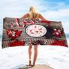 Christmas Beach Towel,Beach Towel Oversized Sandproof,Super Absorbent Sand Free Thin Quick Drying Microfiber Beach Towel