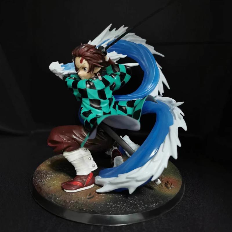 20cm Demon Slayer Tanjiro Gk Figure Water Dragon Style Action Statue Anime Collectible Model Toy Desk Decor Anime Fan Gift