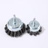 Cross-Border Twisted Wire Steel Brush Wheel for Electric Drills: Bowl-Shaped Grinder for Tire Grinding, Weld Scars, and Polishing.