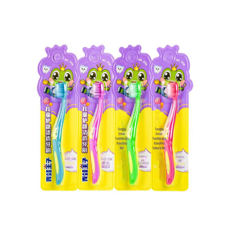 Frog Prince Kids' Ultra-Soft Toothbrush for Ages 3-12
