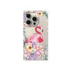 Clear Square Back Tube Case Protection For iPhone 14 Pro Max 13 16 ProMax 15 Plus 11 12 Anti-Oxygen,Petal Flamingo Pattern Casing