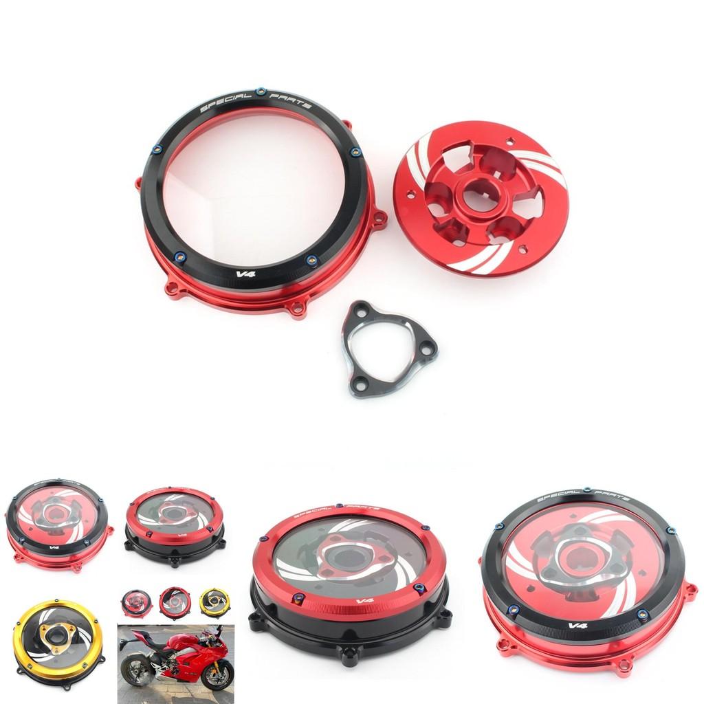 Custom Transparent Clutch Cover For Ducati Panigale V4 And V4s Enhanced Aesthetics