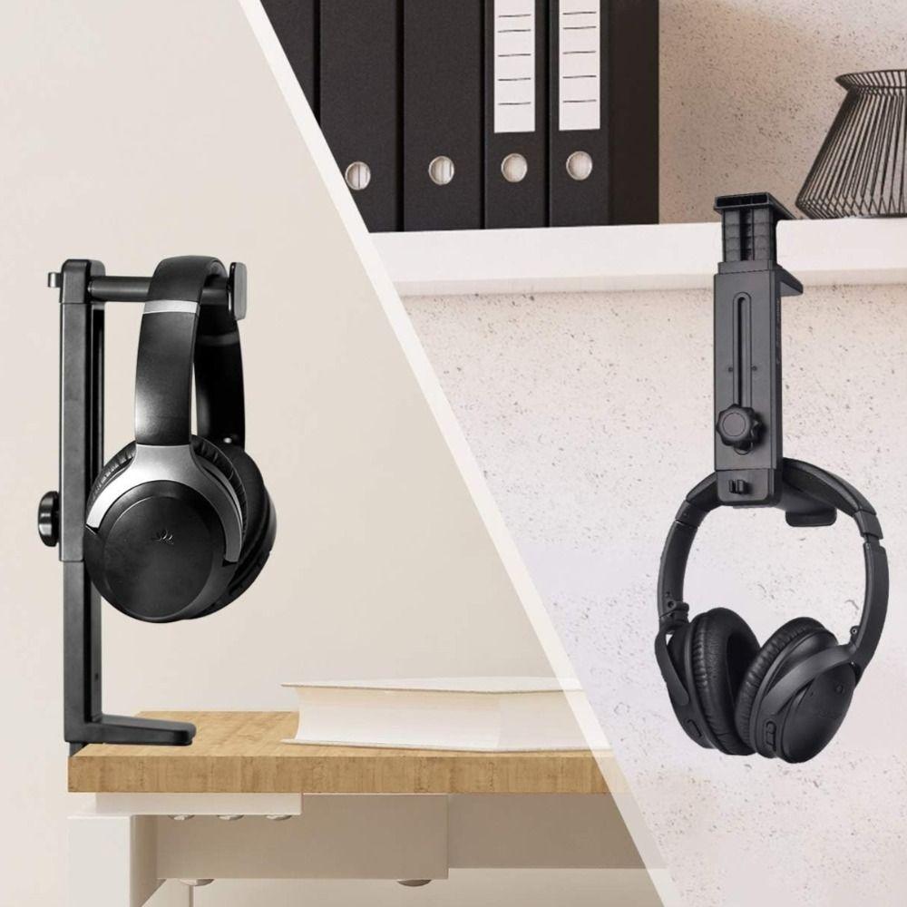 Universal Headphone Holder Adjustable Headphone Organizers Under Desk Earphone Stand  Household