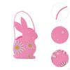 Easter Bunny Bags Candy Pouch Felt Cloth Rabbit Basket Tote