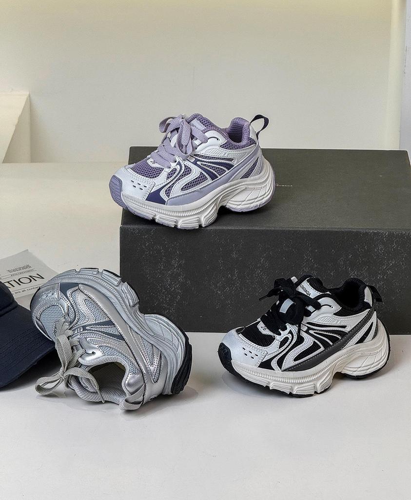 Spring 2026 Kids' Color-Washed Lightweight Dad Sneakers