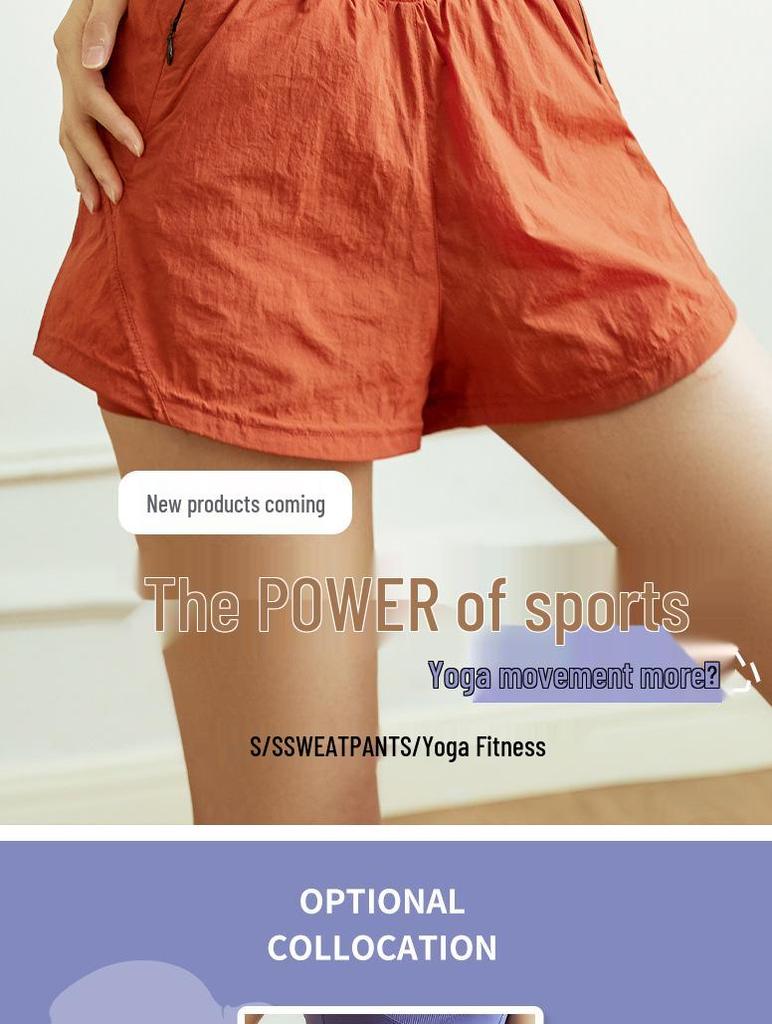 Women's High-Waisted Quick-Dry Loose-Fit Sports Shorts for Yoga and Running
