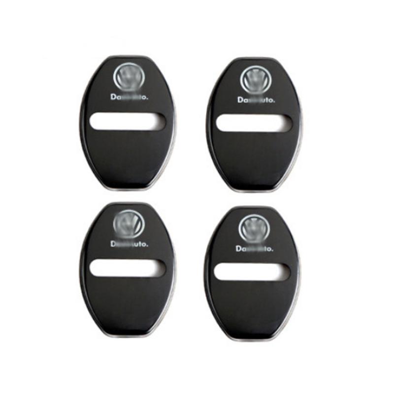 Tiguan, Touran, Teramont Car Door Lock Protective Anti-Rust Aluminum Cover - DIY Modification