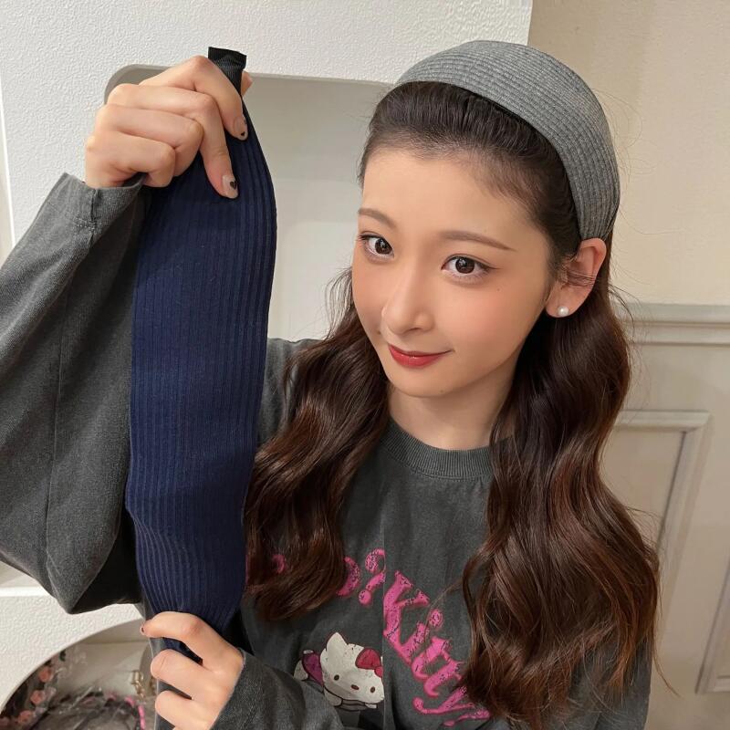 New Fashion Wide Hair Hoop Hairband Solid Stripes Hair Bands for Women Girls Nonslip Twilled Headbands Hair Accessories Headwear