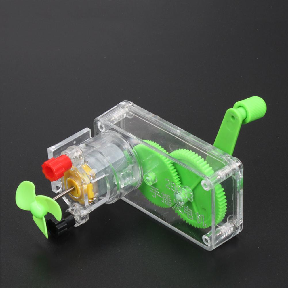 Dropshipping  Children Diy Hand Crank Dc Generator Model Fan Kit Experiment Kid Education Toy For Kids Adults Children's Birthday Gift Holiday