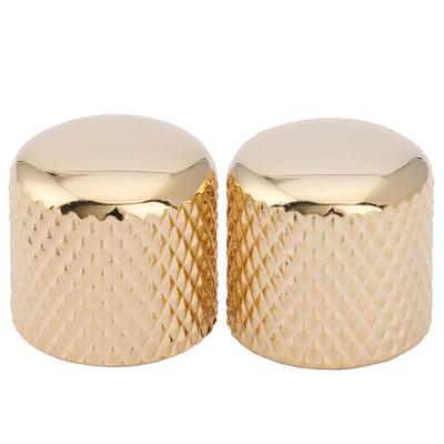 Musiclily Pro Domknöpfe, Metrische Größe, Stahl, für importierte TL Telecaster E-Gitarre/PB Precision Bass, Gold (2er Set)