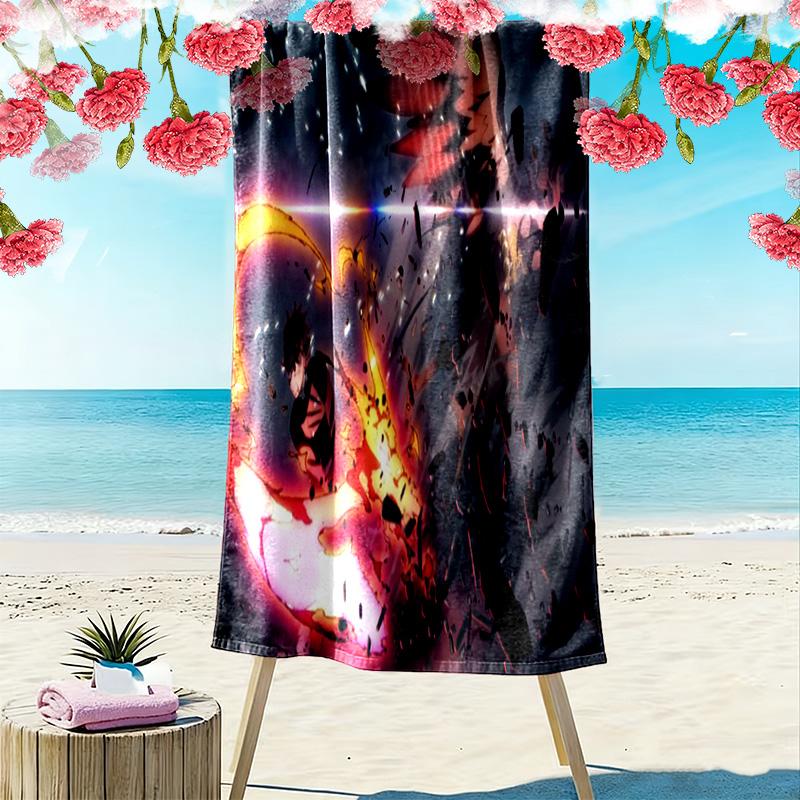 Dynamic Water Spirit beach towel soft Beach towel for vacation photos Outdoor pool towel quickdrying swim towel Absorbent bath towel