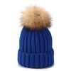 2025 Winter Warm Baby Knit Hat with Double Pom Pom Cachmier Beanie for Toddler 3D Embroidered Winter Accessory