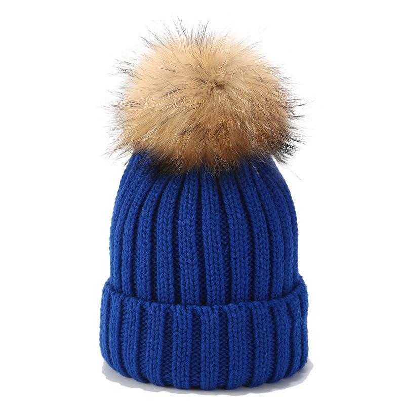 2025 Winter Warm Baby Knit Hat with Double Pom Pom Cachmier Beanie for Toddler 3D Embroidered Winter Accessory