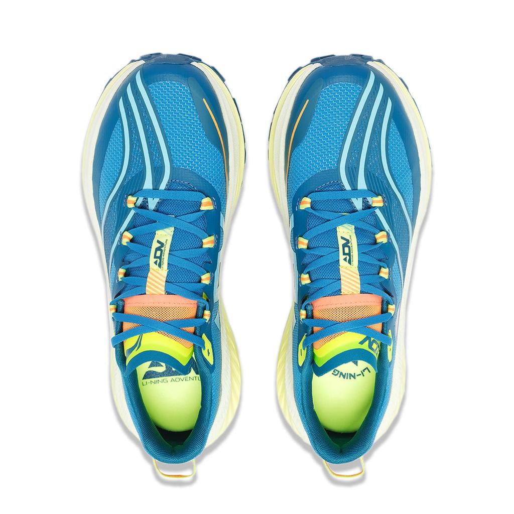 Li Ning Dilu Abrasion Resistant Slip Resistant Low top Running Shoes Men's Blue ARNT003-4