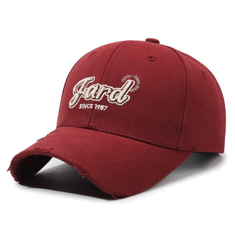 Broken Edge Hat Unisex Baseball Cap Spring And Autumn Outdoor Visor Fashion Cap Casual Shopping Sports Hat Adjustable красный