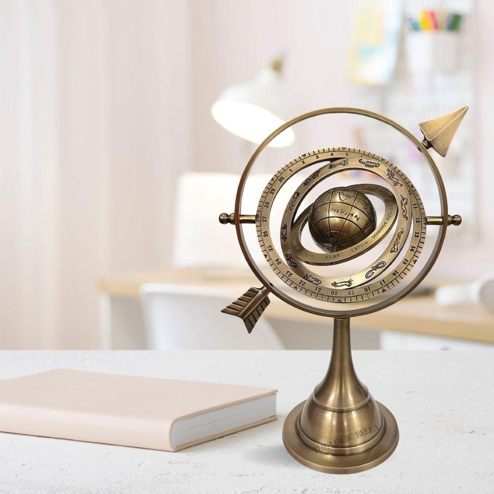 Vintage Messing Armillarsphäre 11" Antikes Astrolab Tisch Globus Geschenk