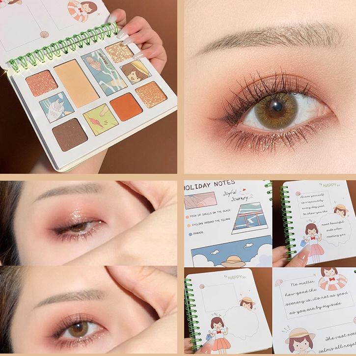 

Пластина для теней для век, матовая, чай с молоком, земляной цвет, глянцевый румянец, встроенная пластина для макияжа