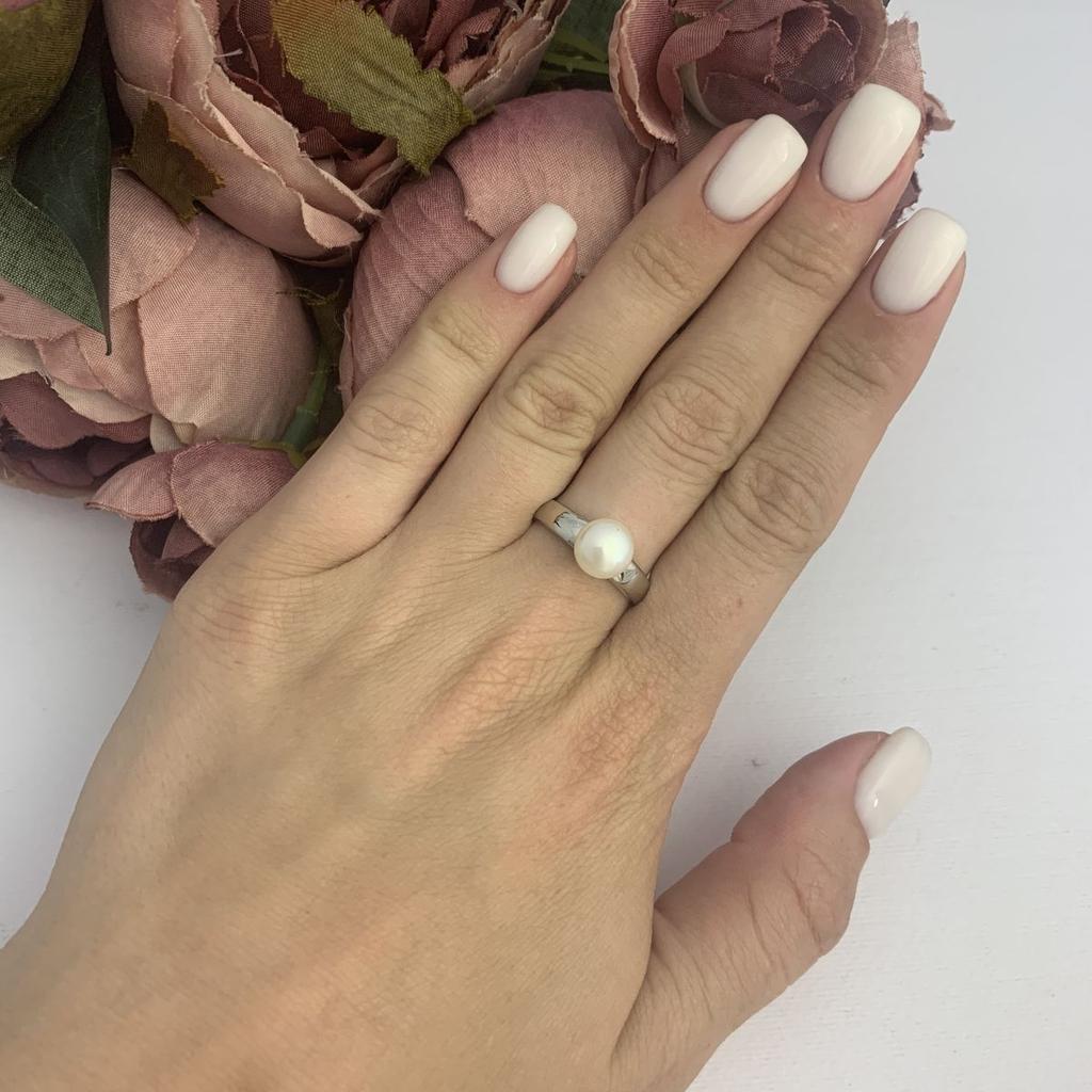 Silver Ring with Natural Pearls (2081555)