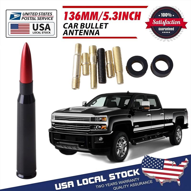 CNC BULLET ANTENNA 50 CAL for CHEVROLET SILVERADO 1500/2500/3500/GMC SIERRA 1PC