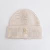 Wool hat women's autumn and winter new letter R standard knitted hat flanged ear protection warm Internet celebrity cold hat tide