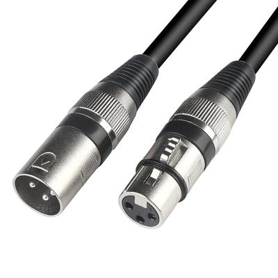 XLR Mikrofonkabel 3-polig Symmetrisch Stecker auf Buchse Audio Patchkabel für Mixer und Bühneneinsatz