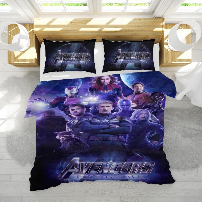 Luxurious Western Superhero Movie Bedding Sets With Premium Duvet Cover And Pillowcase