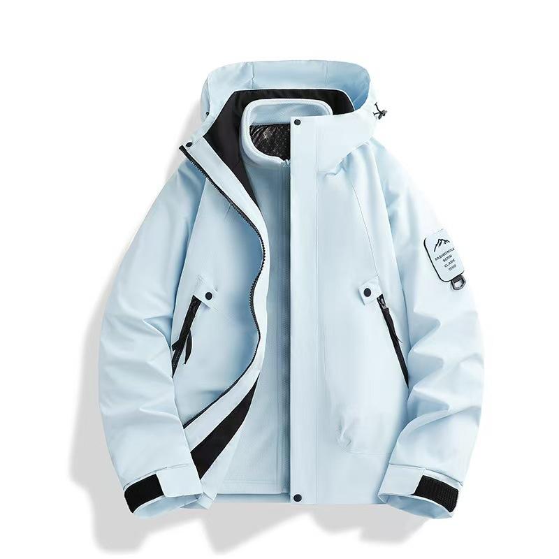 Dragon Fruit Jacket Outdoor Three-in-one Women's Small Windproof Waterproof Travel Jacket Mountaineering Suit