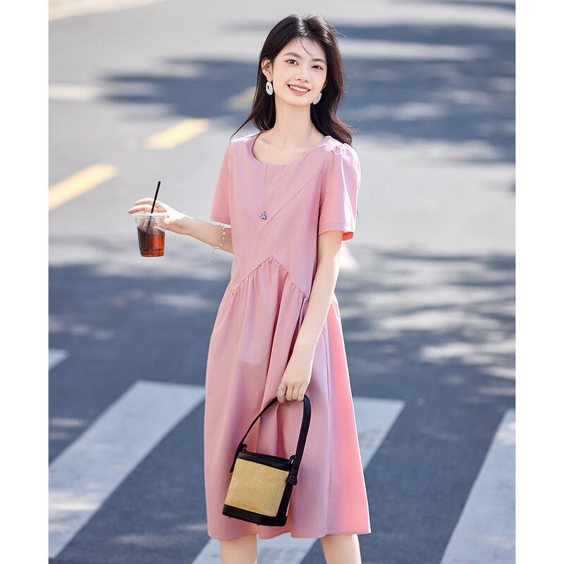 

Elegant French Style Irregular Patchwork Summer Dress 2XL