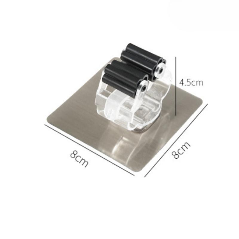 Adhesive Multi-Purpose Hooks Wall Mounted Mop Organizer Holder Rack Brush Broom Hanger Hook Kitchen Bathroom Hooks