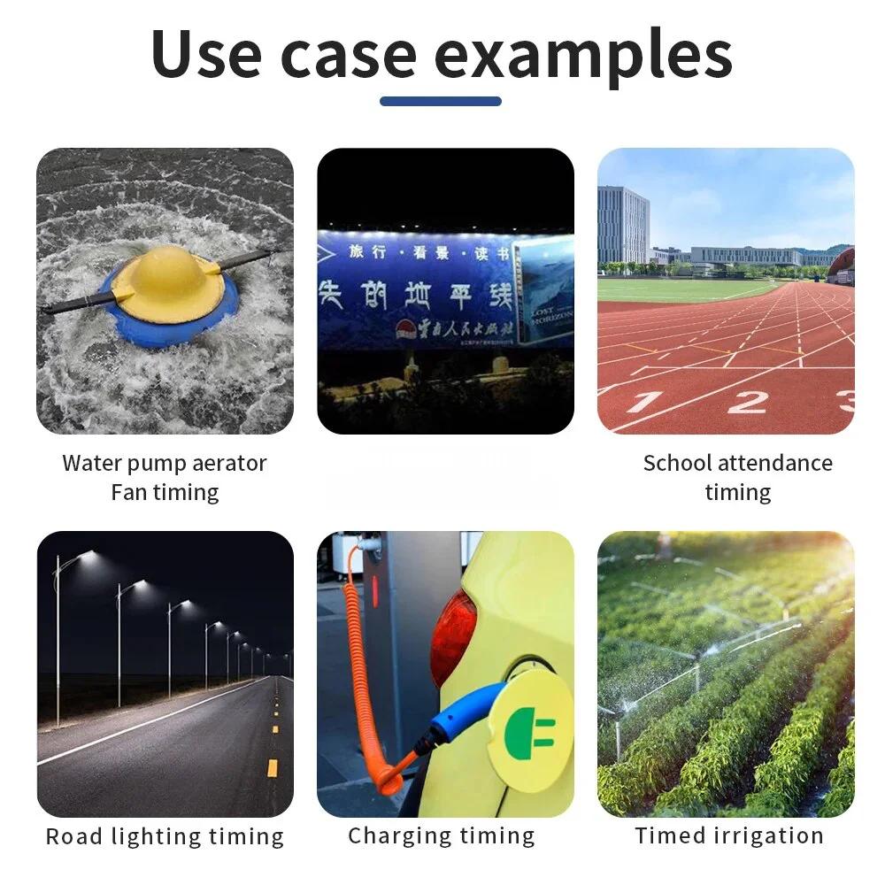 220V 60A/80A/100A Digital Timer Control Switch Weekly Programmable Time Controllor Din Rail Relay Can Set For 168 Hours