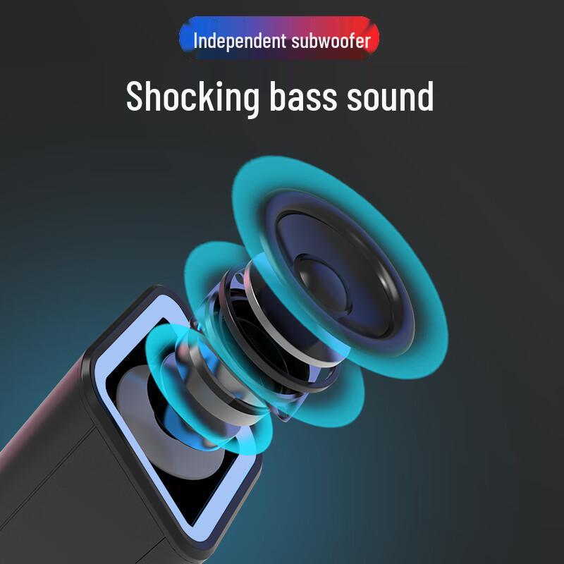 SADA Desktop Mini Soundbar Speaker with Microphone