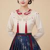 Pearl Hanfu Collar Embroidery Design Detachable False Collar  Cultural Wear