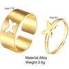 Couple Butterfly Hollow Ring