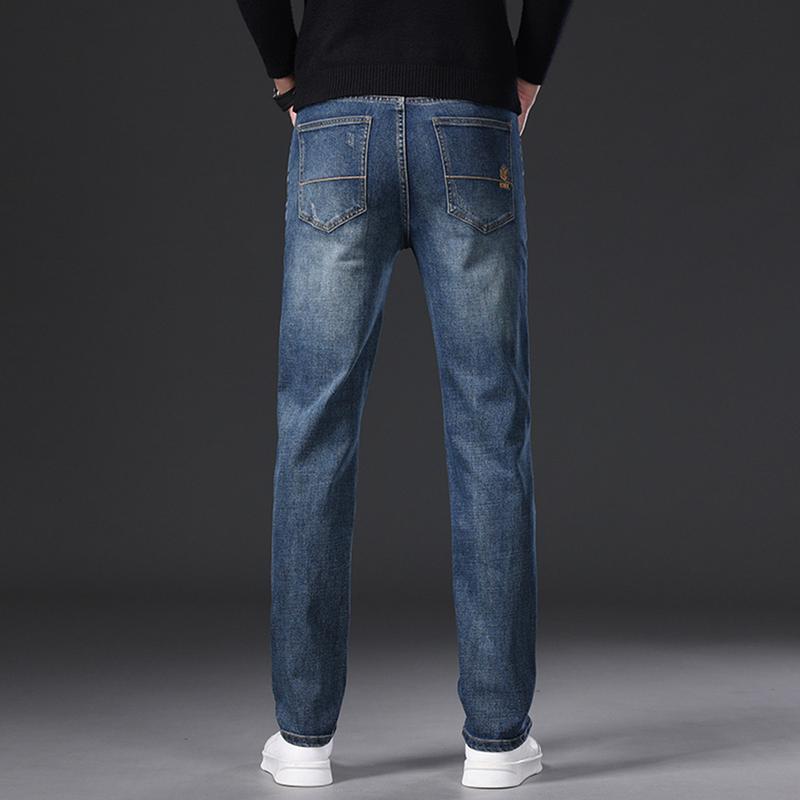 High quality jeans men's straight leg