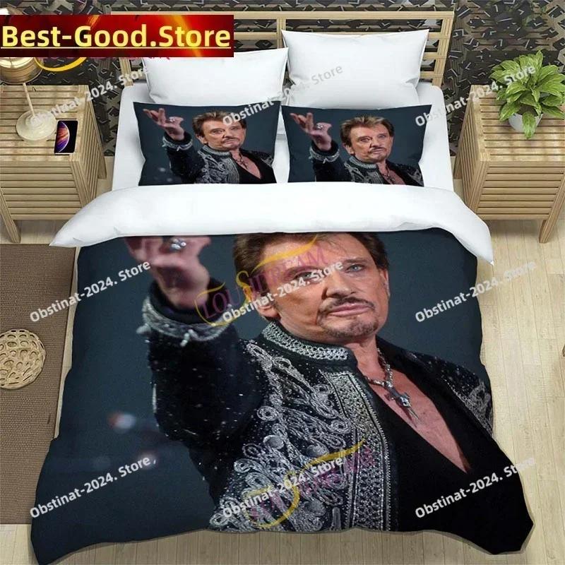 3D rocker Johnny Hallyday Bedding Set Down comfy Bed Queen Size Oversized Pillowcase quilt cover
