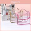 Bag Cosmetic Style Ins Pvc Transparent Durable Waterproof Spacious Makeup Bag For Travel Storage Accessories