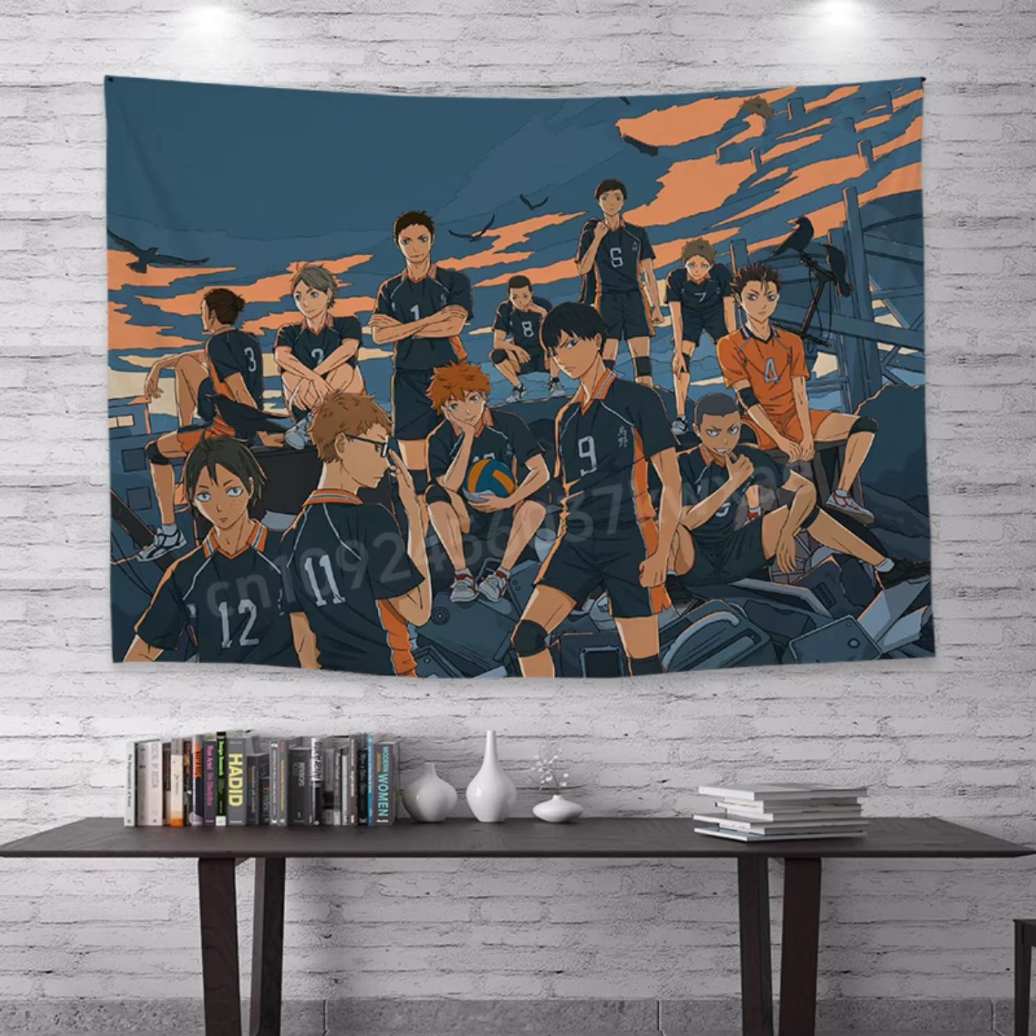 

New Japanese Anime Tapestry Volleyball Youth Background Cloth Dormitory Room Decoration Hanging Cloth Tapestry Dorm Tapestry 40X60CM