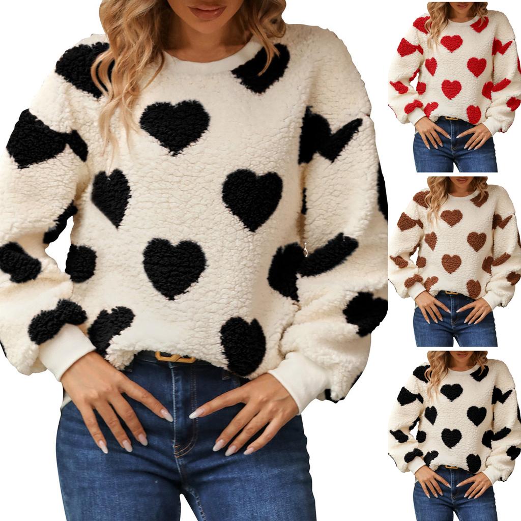 Sweaters For Women  R-neck Striped Cute Color Block Fall Winter Knitted Pullover Tops